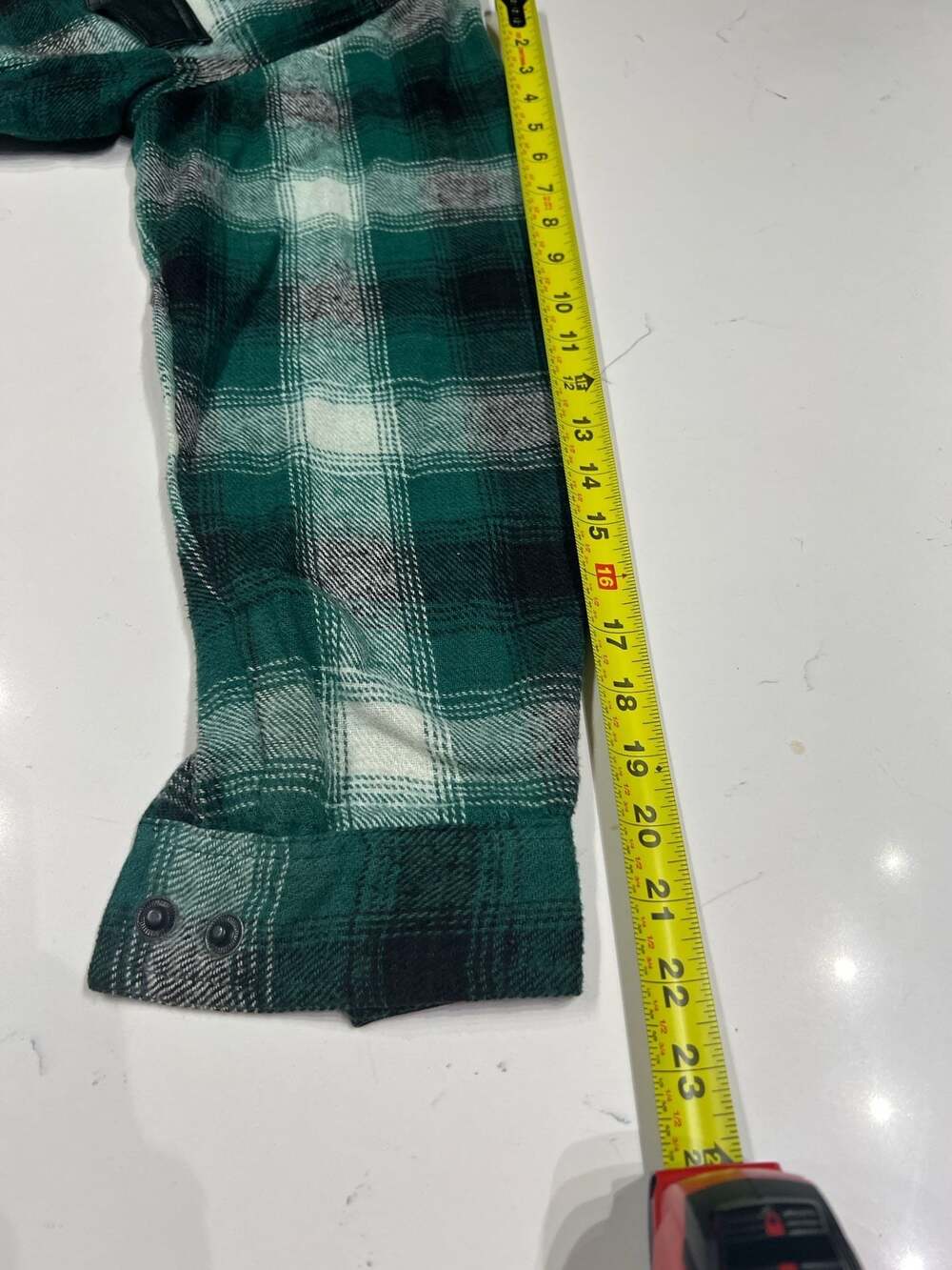 Easyriders Vintage Plaid Flannel Leather Trim Tie Front Cropped Shirt Size L - Picture 3 of 8